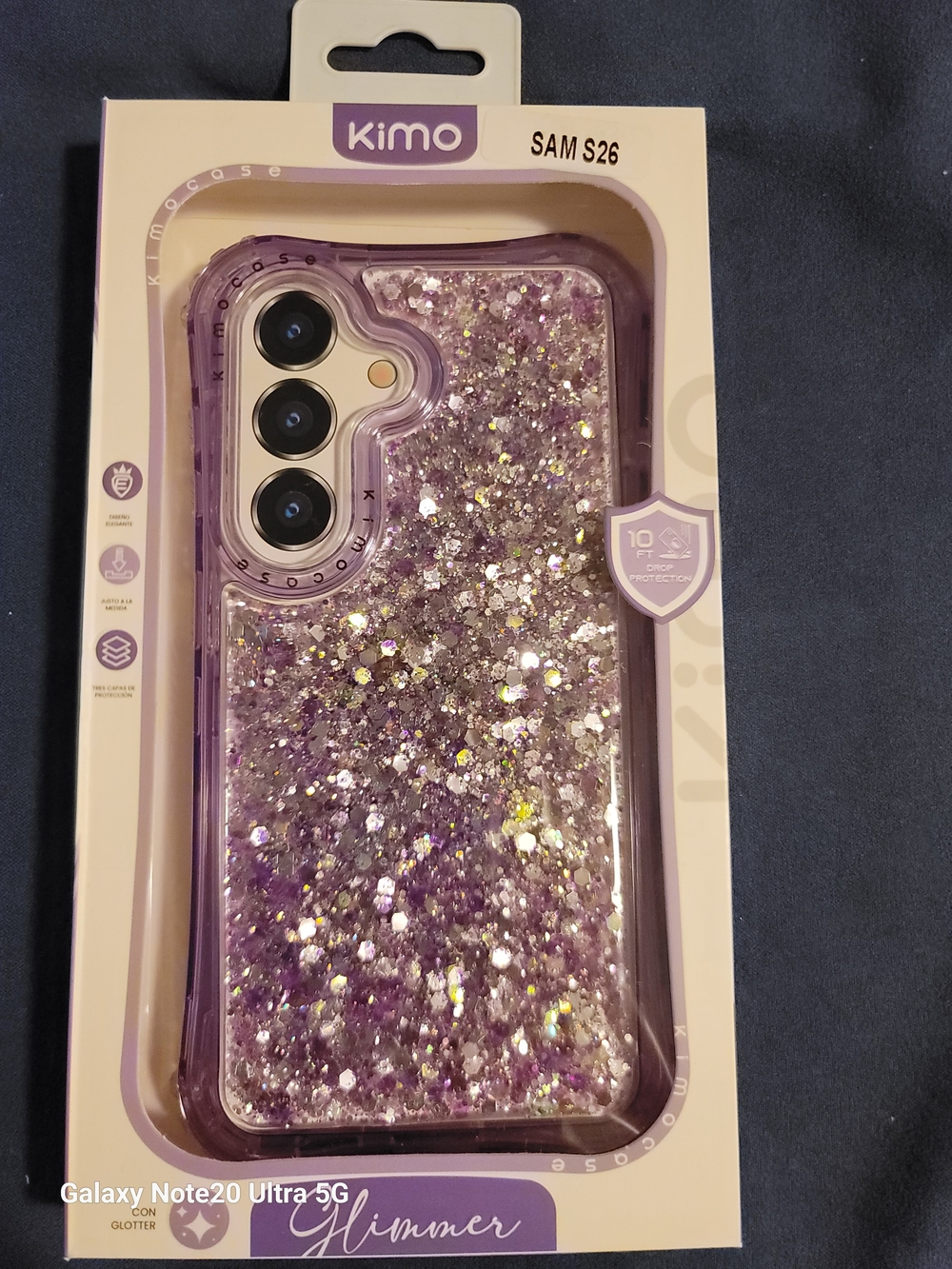 Glimmer Sparkle Phone Case for SAM S26 - Purple
